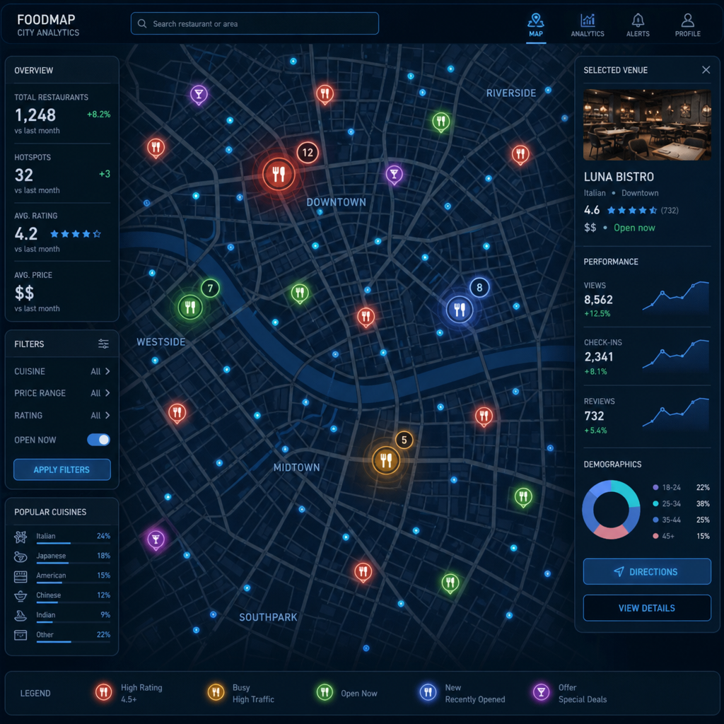 2026 buyer's guide comparing Placer.ai, Buxton, ESRI, and RestaurantSiteFinder for restaurant location analytics