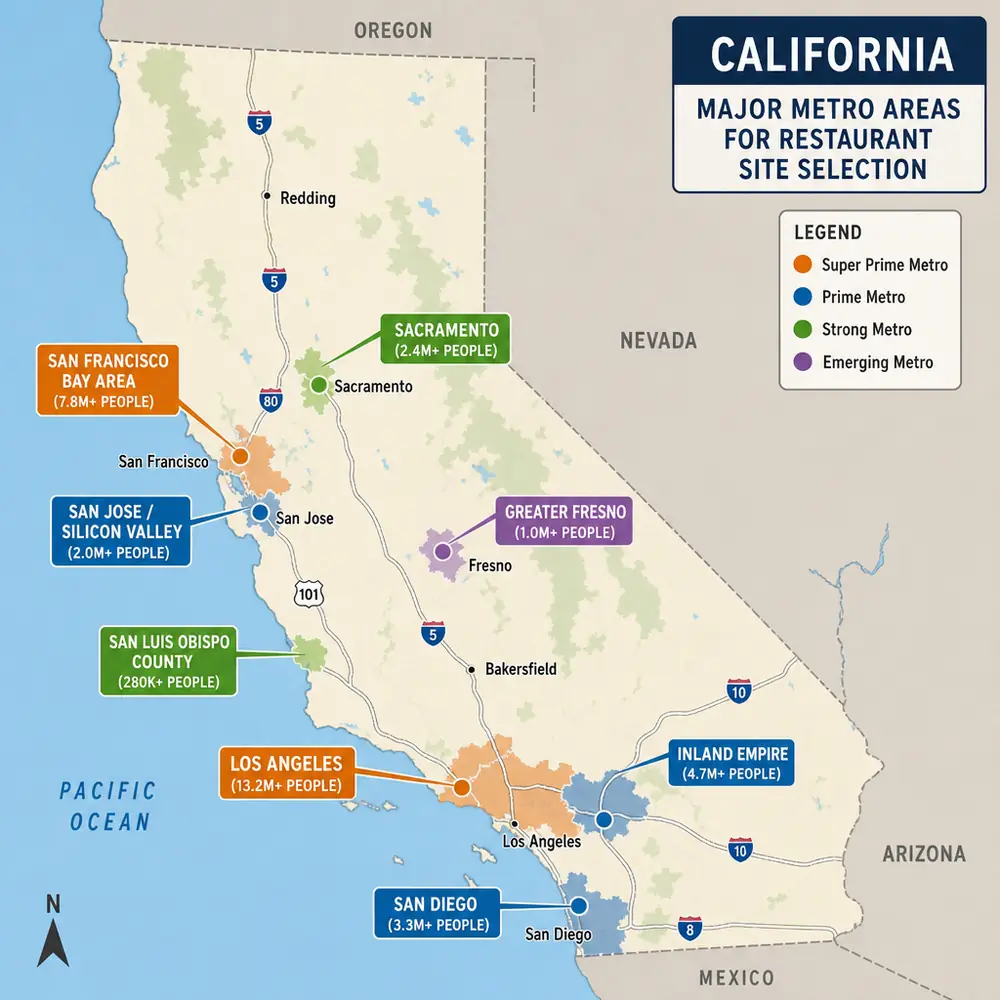 Finding the perfect restaurant location in California with data-driven site selection
