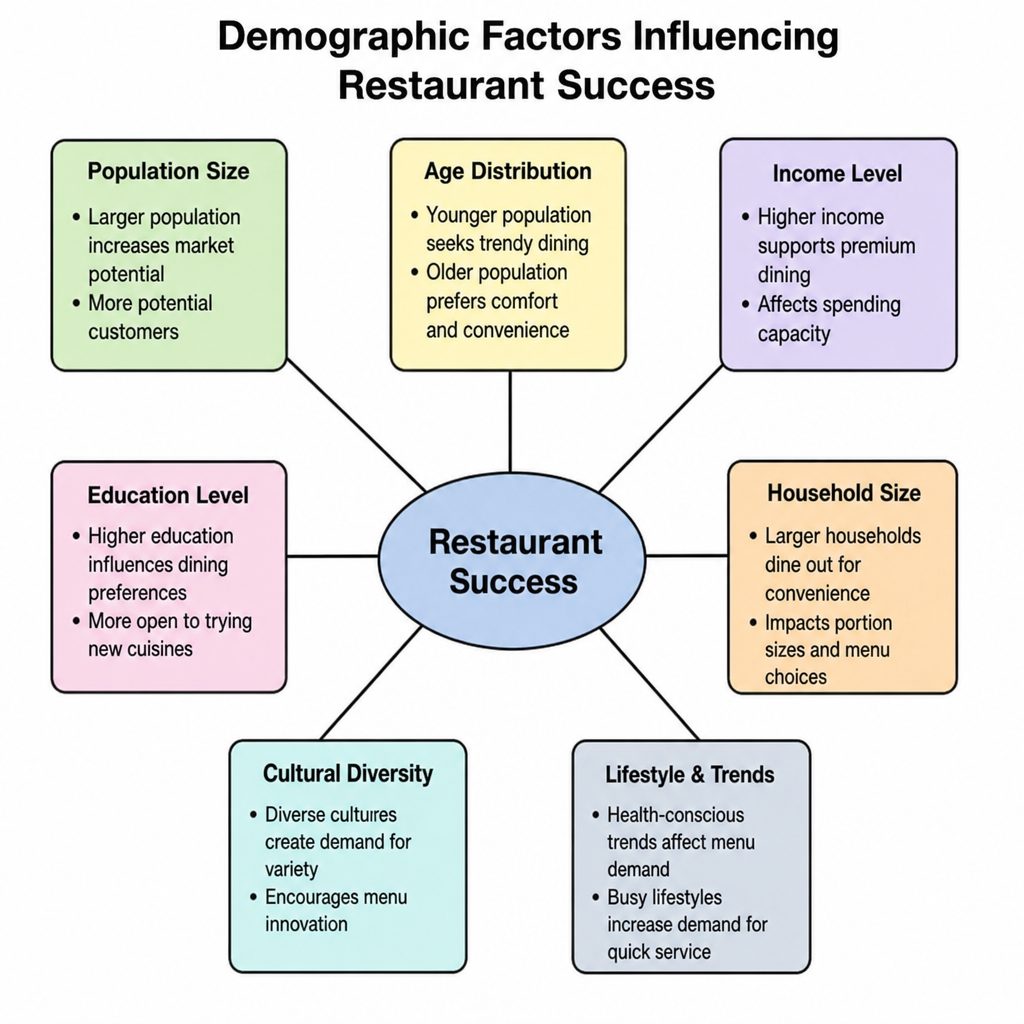 Restaurant Site Finder demographic analysis for smarter site selection