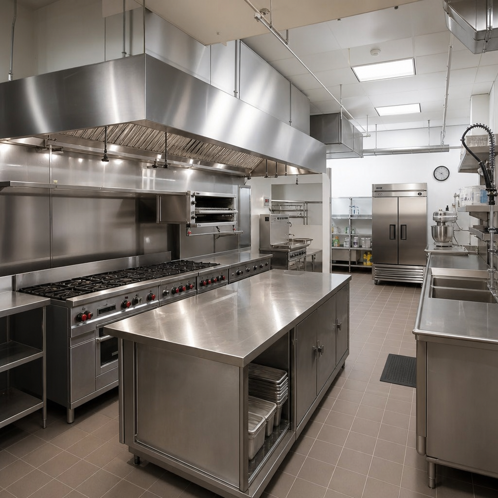 Commercial kitchen infrastructure and zoning requirements for restaurant site selection