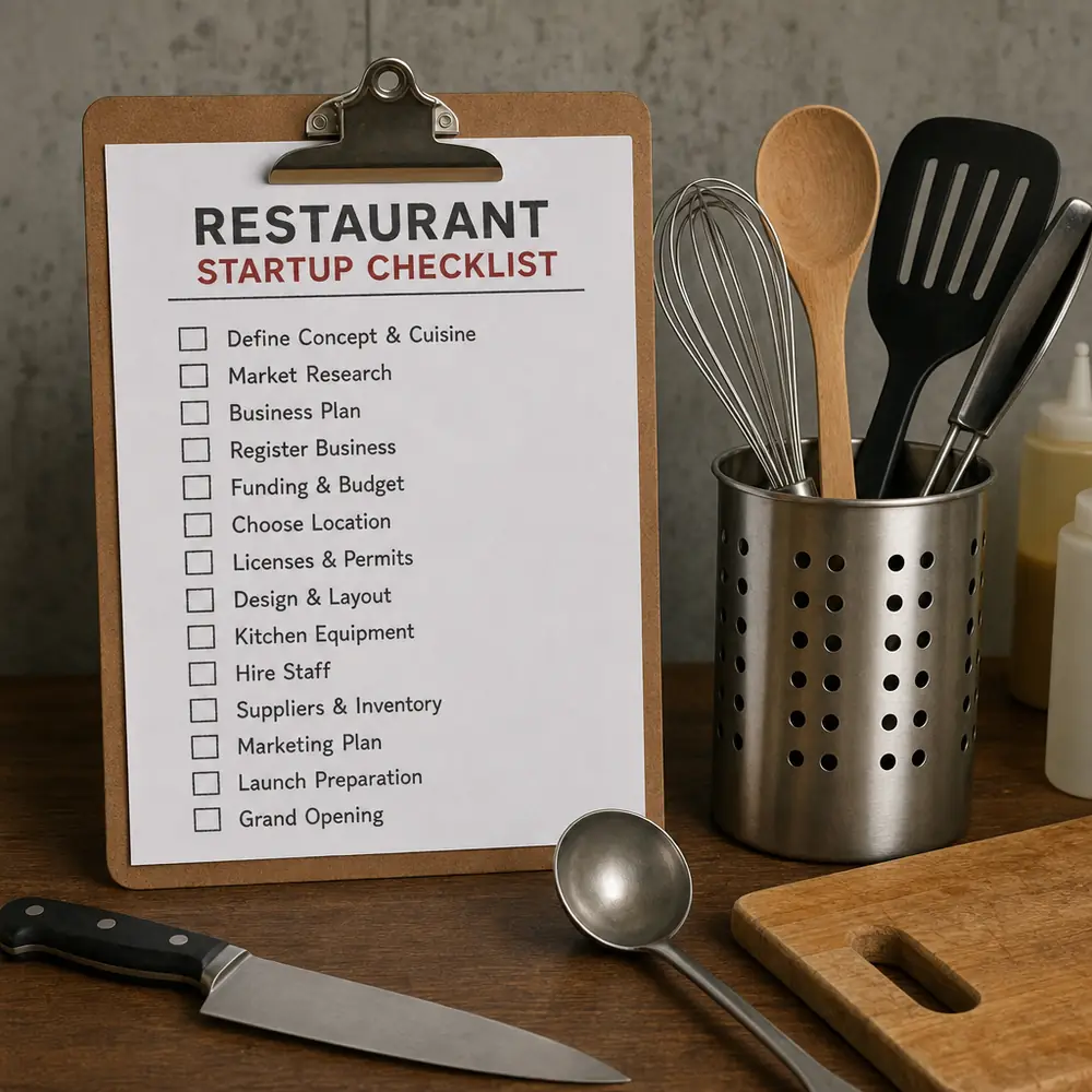 How to start a restaurant complete guide for beginners: concept planning and checklist