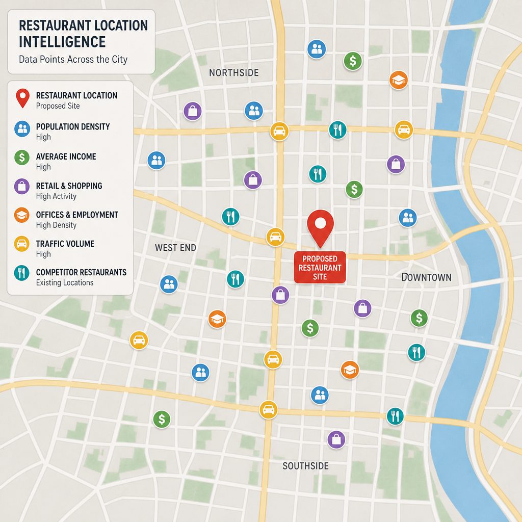 Key factors in restaurant location analysis and location intelligence