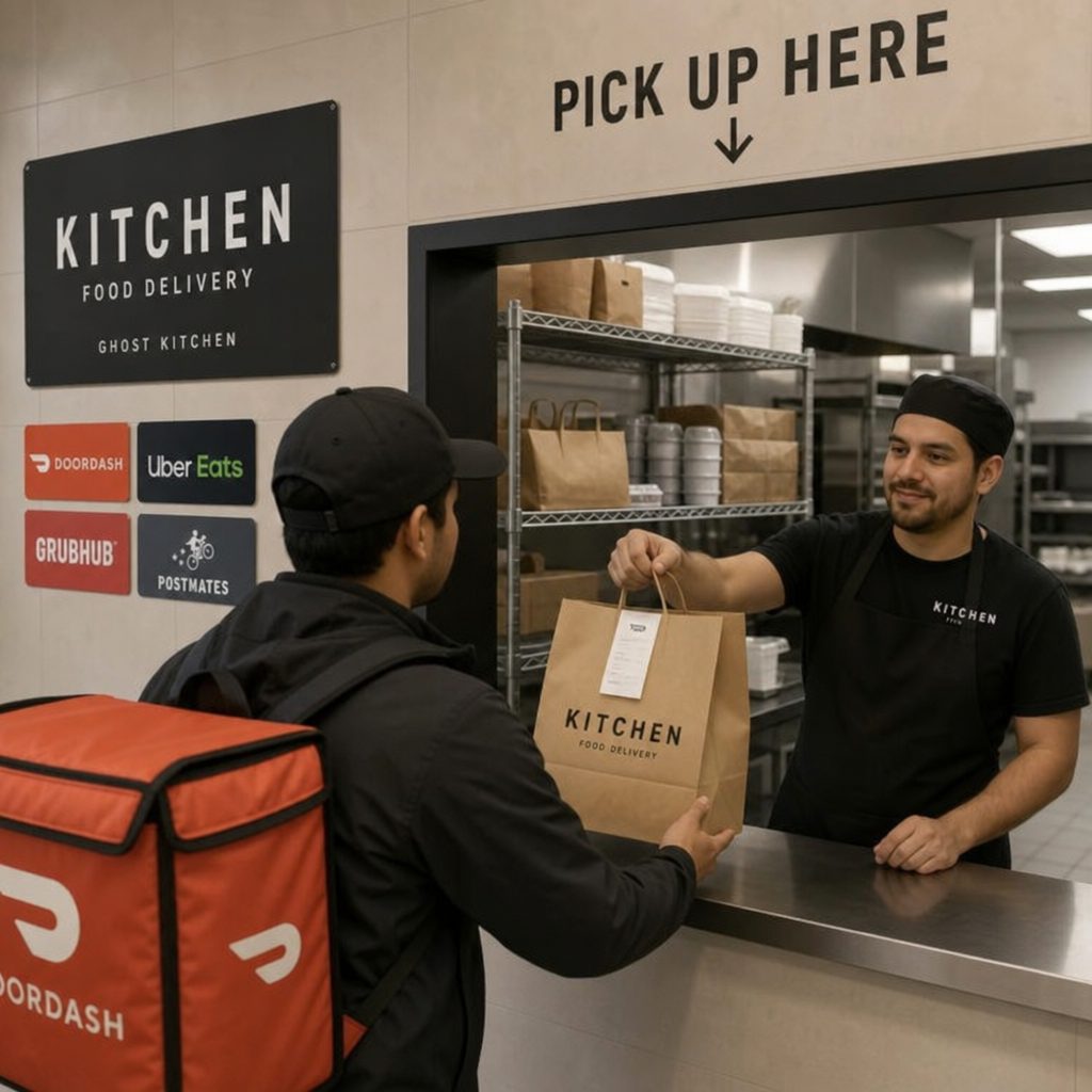 Ghost kitchen delivery logistics, urban planning, and location intelligence tools