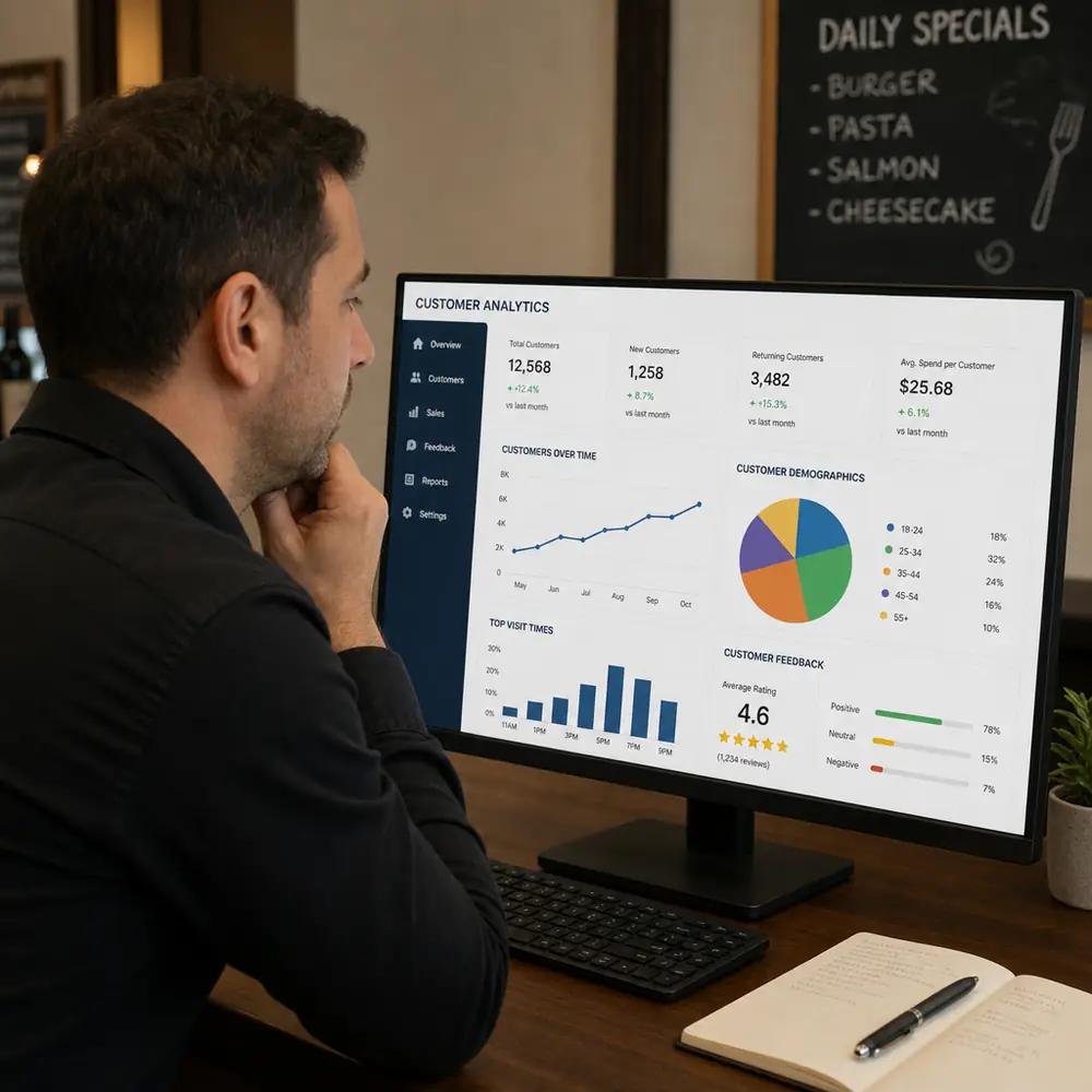 Customer analytics for restaurants, guest insights and dining data