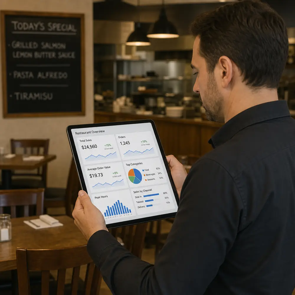 Restaurant performance metrics for labor planning, menu management, and guest experience