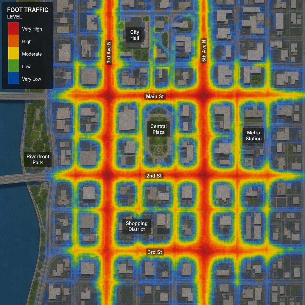 Foot traffic data, urban mobility, and restaurant site selection