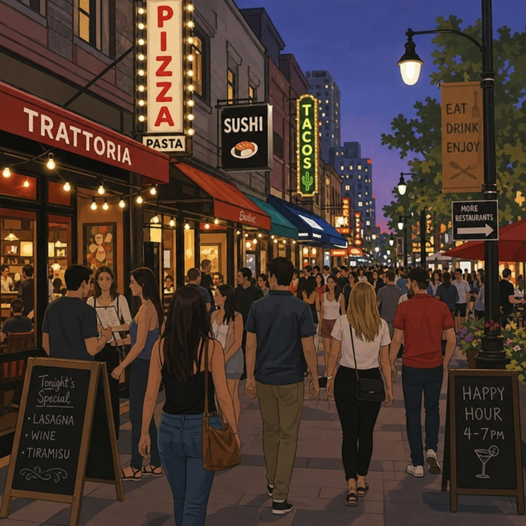 Restaurant foot traffic analysis for high-demand location selection