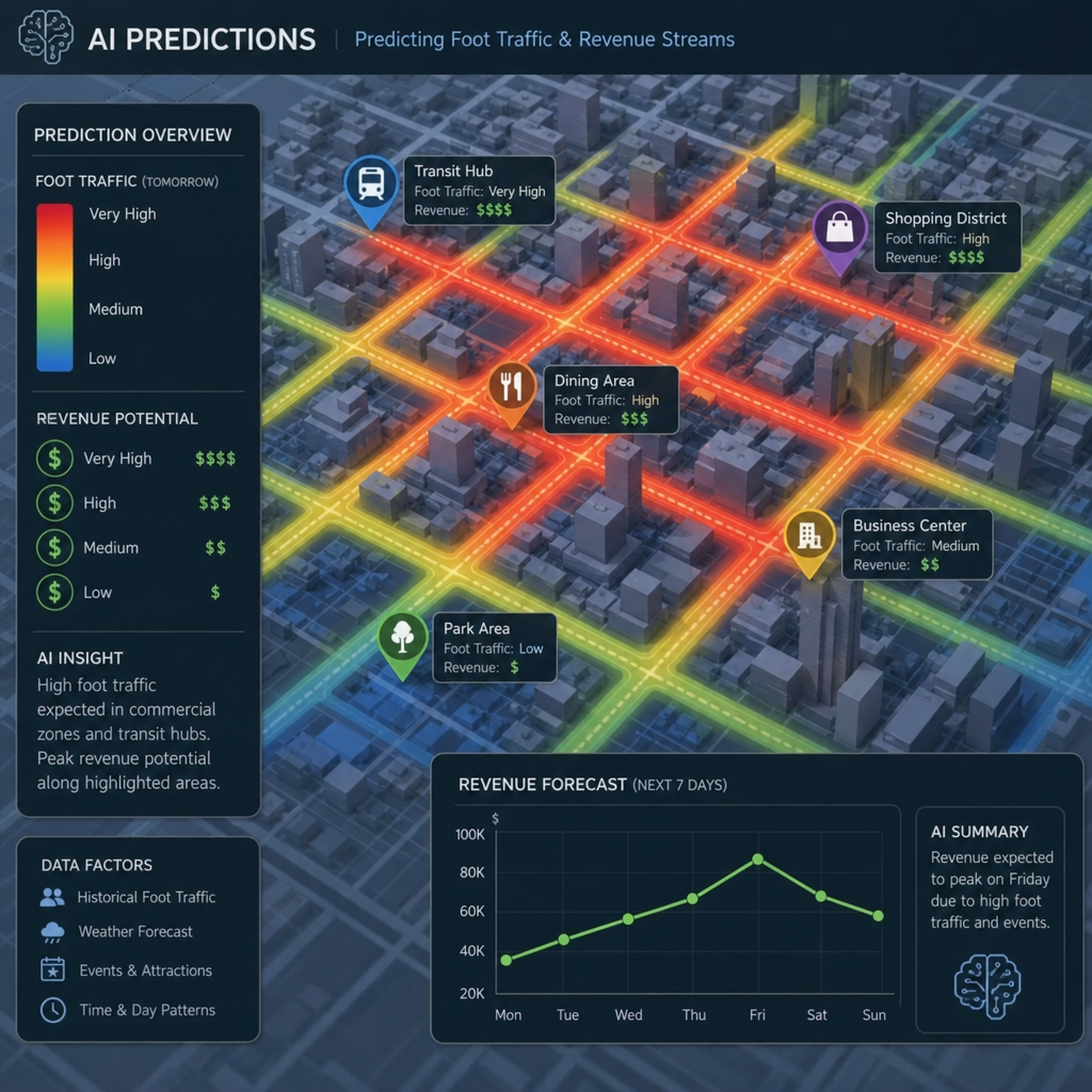 Machine learning forecasting restaurant revenue and trade areas for franchise expansion