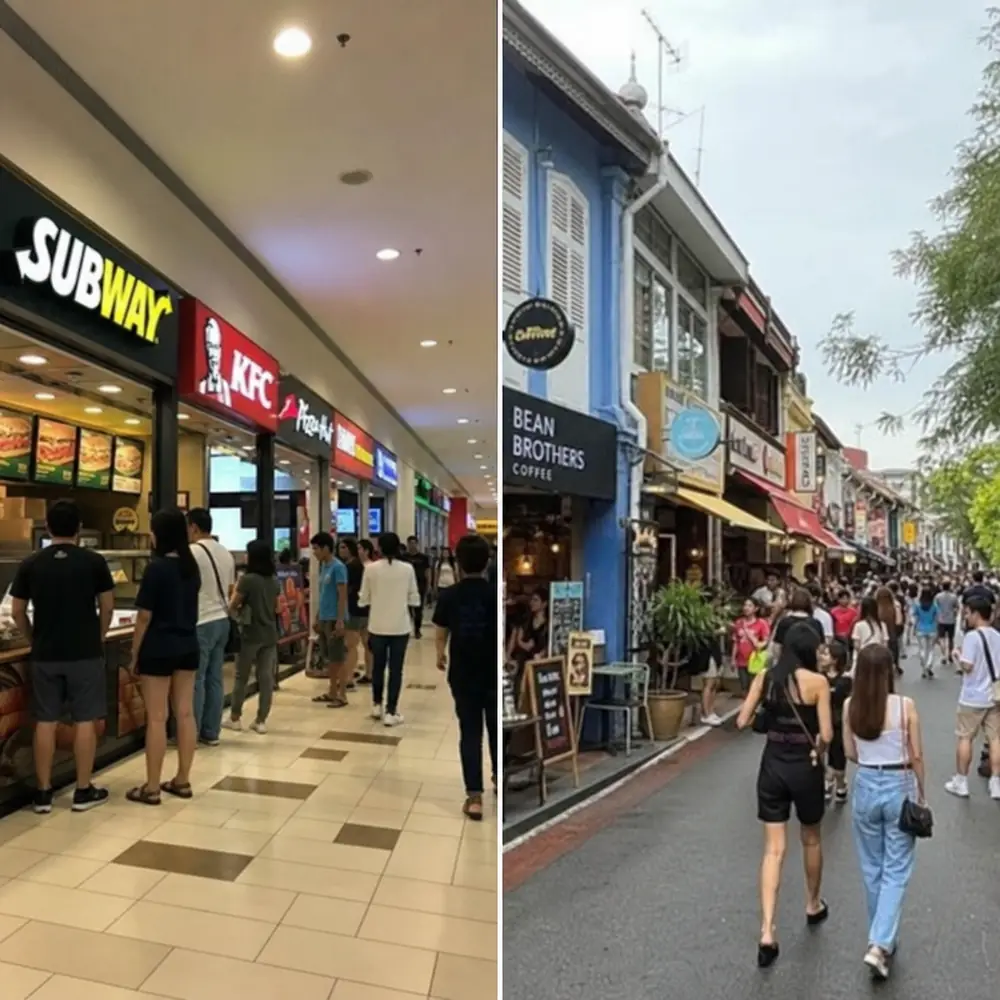 Competitive mapping and foot traffic analysis for restaurant site selection