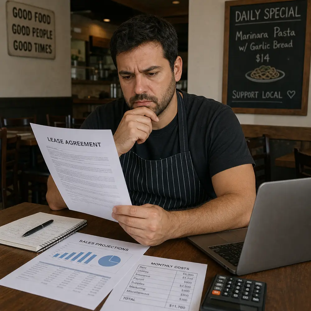 Restaurant rent, how much should you pay and total overhead costs